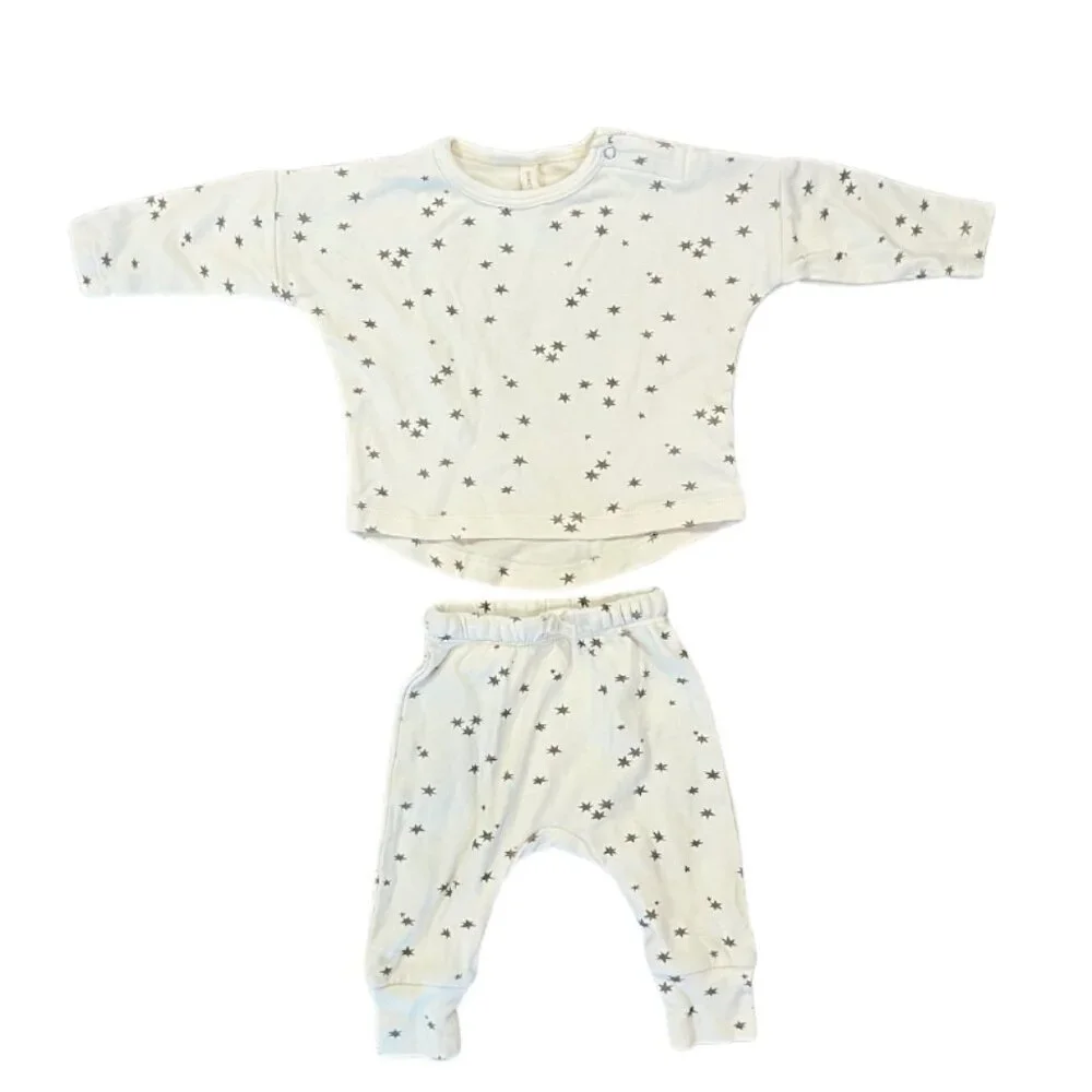 QUINCY MAE Baby Drawstring Pant Set 0-3M